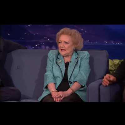 Betty White flirting with Jason Momoa