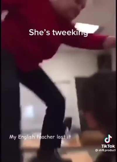 (not my video) thought this might belong here don't know the backstory but this teacher is crazy as hell