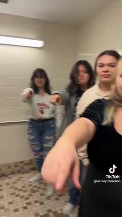 POV: the school bathroom during lunch