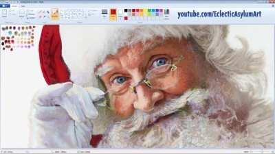 Santa Claus in MS Paint