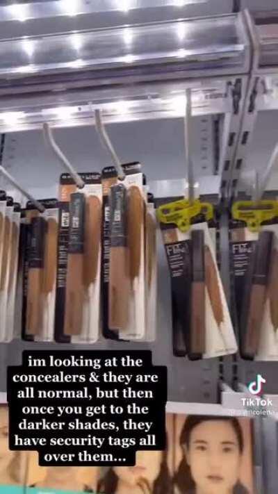 Wal-Mart's make-up setup is...interesting.