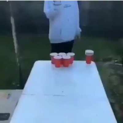 Beer pong surprise