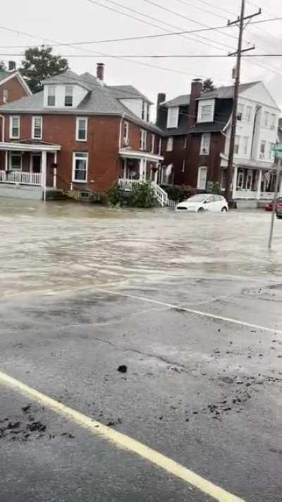 Help Wanted: Life Guard at the corner of Park and W. Third