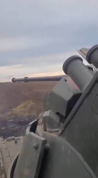 Ukrainian ATGM misses Russian BTR.