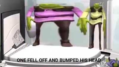 Shrek is on your bed caw caw