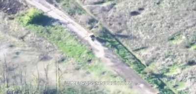 Russian soldiers in two Desertcross 1000-3 attempt to assault a Ukrainian position by crossing a field and dropping off troops while a tank covers them