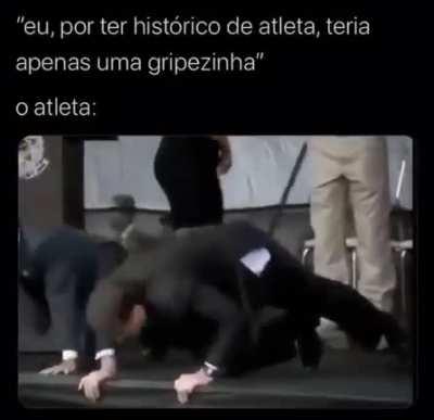 Aos que ainda acham que ele não tem histórico de atleta.