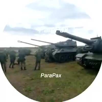 What is said to be a russian training ground now has ISU-152, T-34-85 and IS-2 tanks.