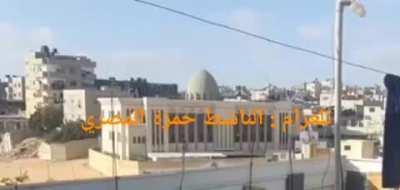 Mosque used by Hamas militants in Han-Yunes yesterday