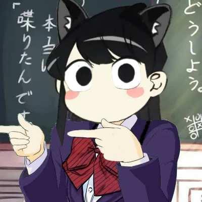 Komi finger spinning gif [Komi-san wa, Comyushou desu.]