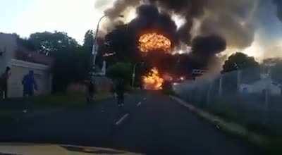 Fuel tanker exploding in South Africa