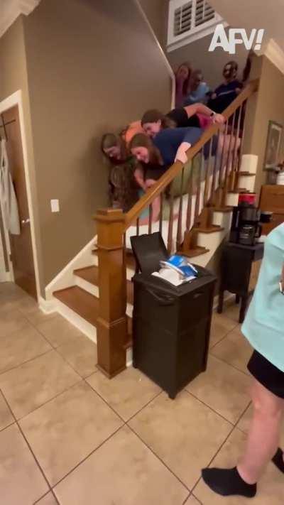 HMC while we go down these stairs