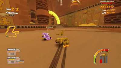 Dio in a Kart Racing game &amp;amp; ROAD ROLLER DA! ゴゴゴゴ