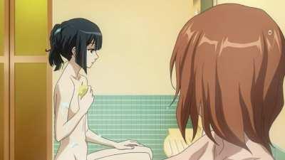 Aoi and Manami in the bath [Asobi ni iku yo]