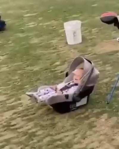 Even her son thinks her swing sucks