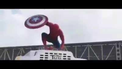 Tom Holland's first Marvel Appearance