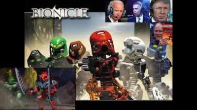 The Presidents watch Bionicle: Mask of Light