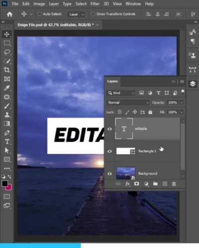 Easily Create Editable Knockout Mask In Photoshop (1-Minute Tutorial)