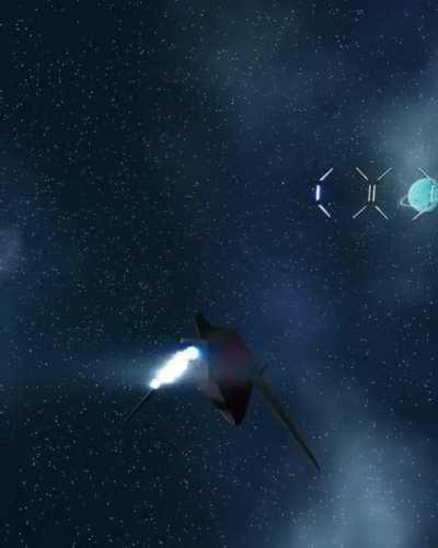 Exploring a low poly star system by me