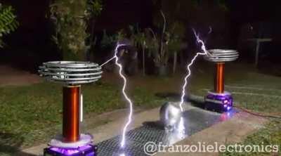 Toto’s “Africa” played entirely on Tesla Coils