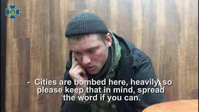 Russian soldier captured in Ukraine calls his mom