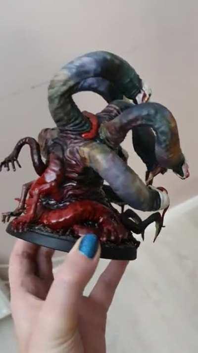 [OC] Jumping on the false hydra train! A player printed it a year ago, I painted it in the summer, my party finally battled it yesterday