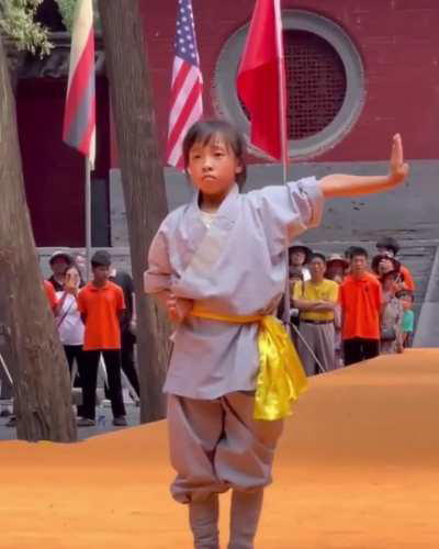 9 year-old Zhang Sixuan in the finals of the Kung Fu Shaolin Stars Games (2024)