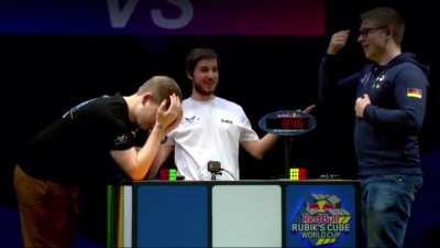 Two brothers played against each other in the Rubik’s Cube World Cup &amp;amp; one of them won by 0.001 seconds.