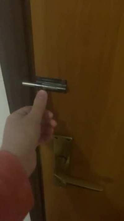 This door lock in my hotel room