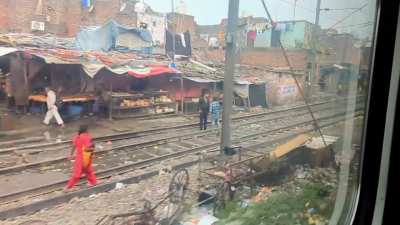 Leaving Delhi by train