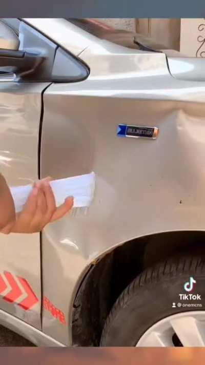 Easy fix for car dents 💯