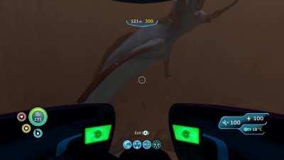 [no spoilers] I left my Seamoth for one second to get to the crate but I didn't realize I Was being hunted.