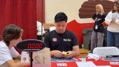 The Rubik’s cube world record has been broken at 3.13 secs