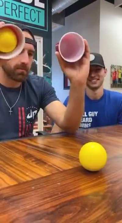 Balls and Cup trick