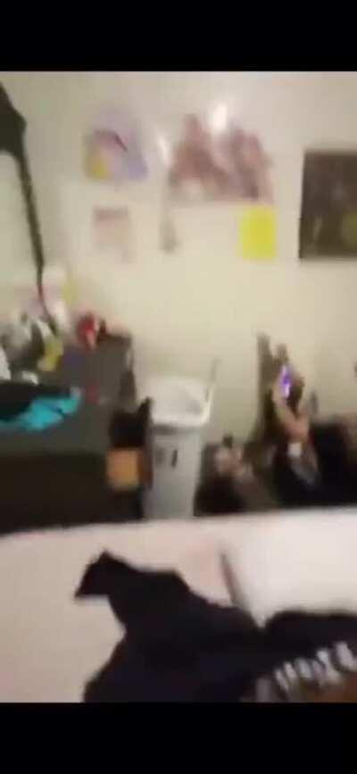 WHITE GIRL GETS FUCKED IN FRONT OF HER FRIEND IN THE SAME ROOM WHILE SHE FACETIMES!!! 😱