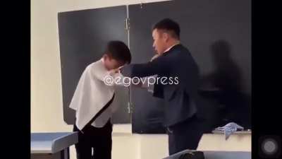 Teacher slaps student. Student slaps him right back. 