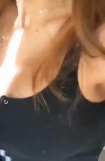 Clipped together cleavage shots