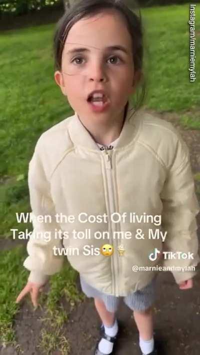 8 year old girl in UK is pissed off at the cost of ice cream