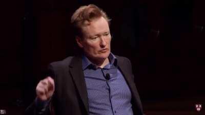 My favorite quote from Conan on work ethic, taken from the Harvard conversation