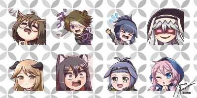 [OC] Made Another Batch of Arknights Emojis! This time Animated! (DL Links in the Description)