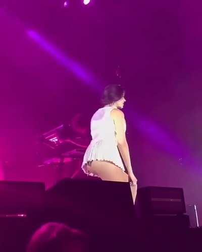 Dua Lipa showing off the best part of her sexy body