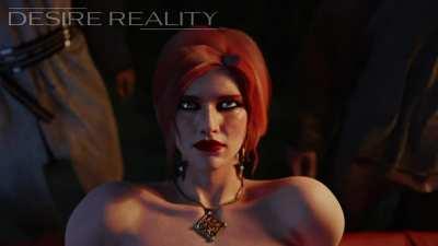 Cuming on Triss (Desire Reality) [The Witcher 3]