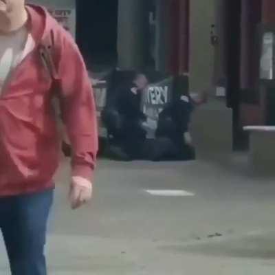 WCGW if I walk agressively towards a police officer