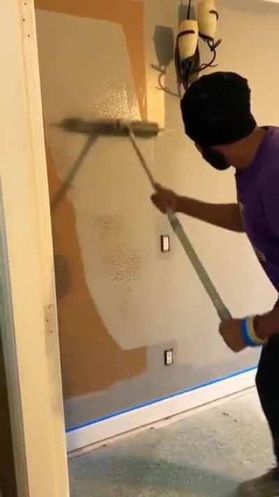 how to paint a wall fast