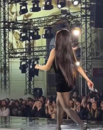 During runway show in Paris 9/23/24