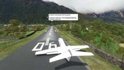 Like a Glove! (Perfect Landing at Lukla Airport in a Jet)