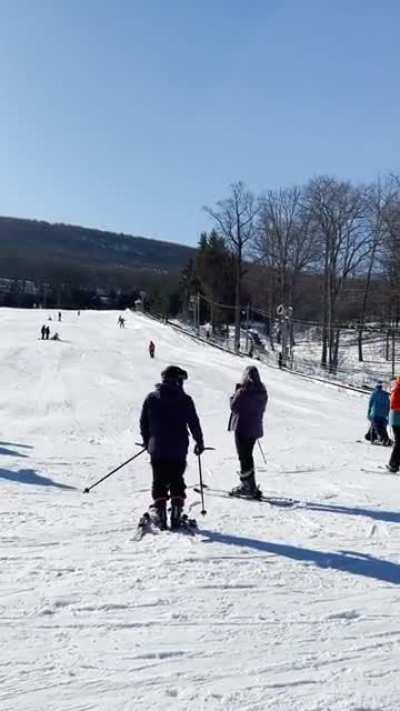 My first time skiing