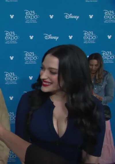 I think Kat denning's blue dress should be as legendary as scarlett's red dress