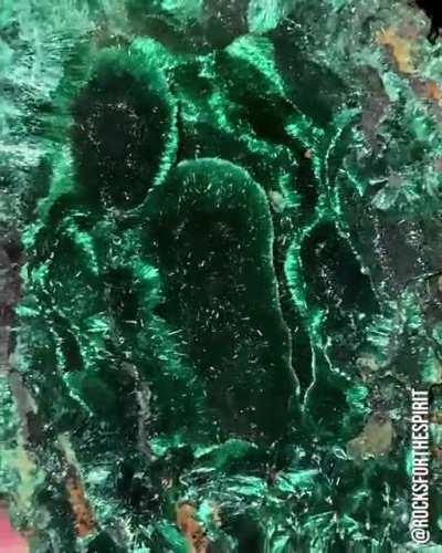 Raw Velvety Malachite