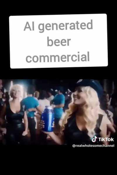 AI generated beer commercial